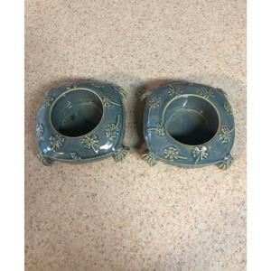 Yankee candle tea light holder blue Arabian